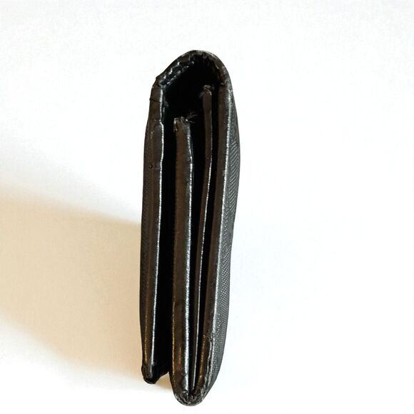 Auth GUCCI GG Guccissima Calf Skin Black Leather Long Wallet 245908 with COA - Picture 6 of 9